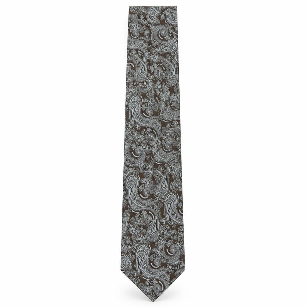 StMichael Mens Multicoloured Paisley Polyester Pointed Tie One Size
