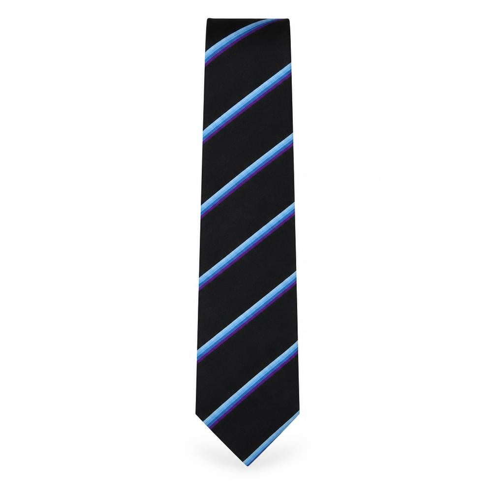 Triad Mens Multicoloured Striped Polyester Pointed Tie One Size