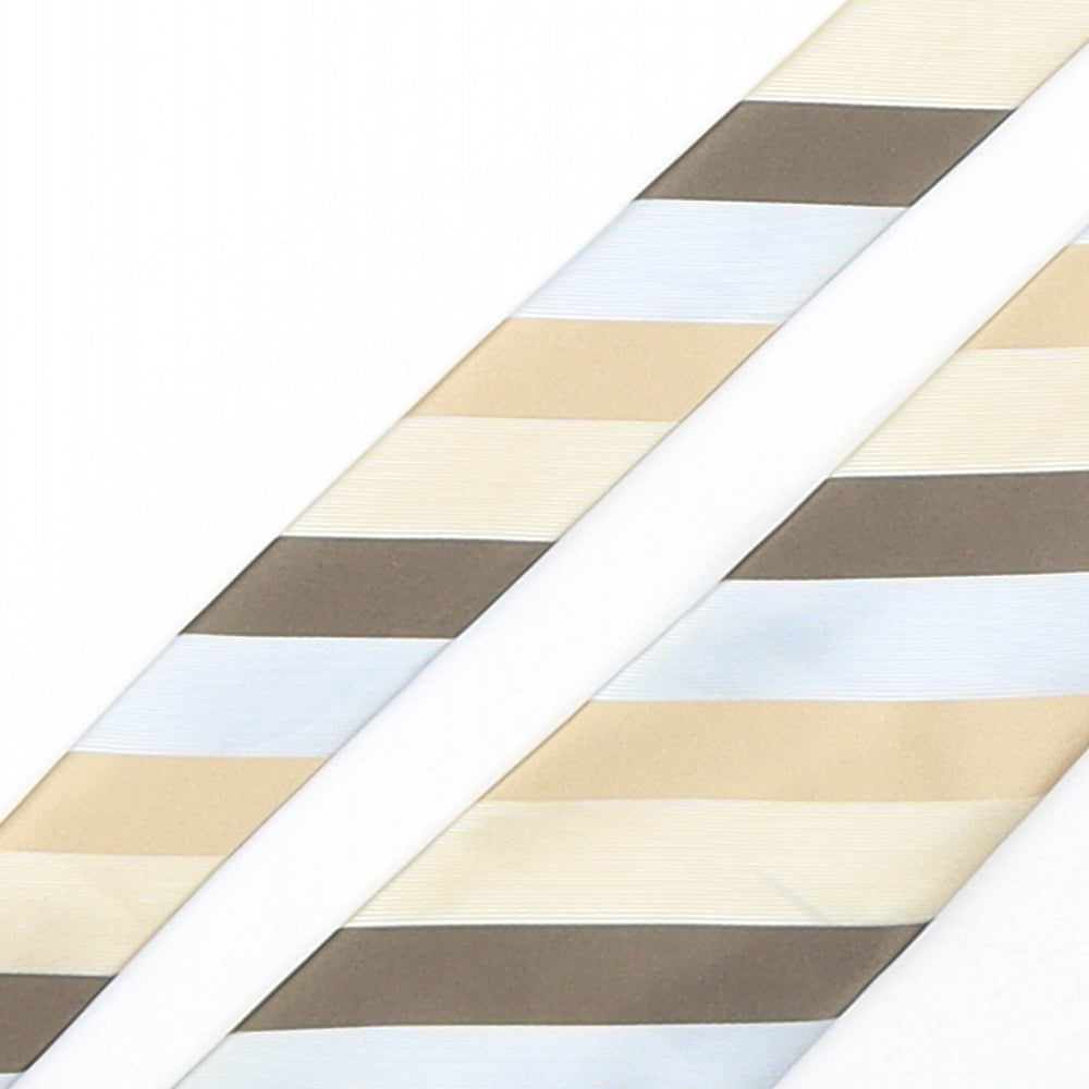 Greenwoods Mens Multicoloured Striped Polyester Pointed Tie One Size