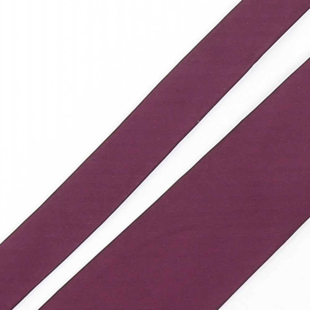 Duffer Mens Purple  Silk Pointed Tie One Size