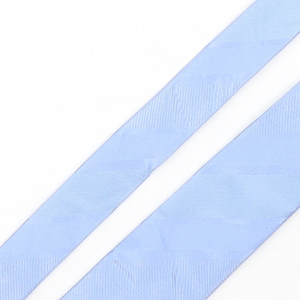Duffer Mens Blue  Silk Pointed Tie One Size