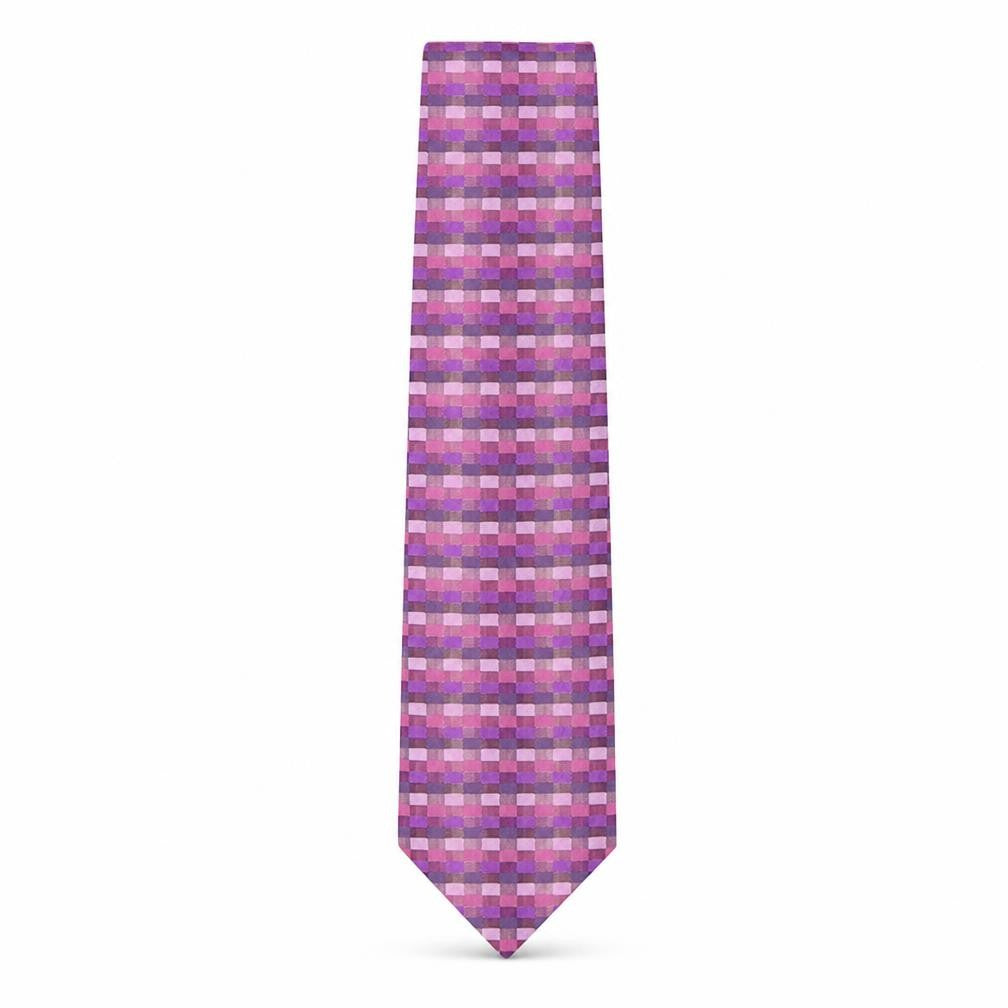 John Lewis  Mens Multicoloured Plaids & Checks Silk Pointed Tie One Size