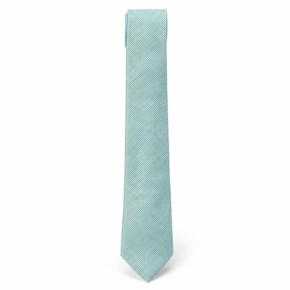 Marks and Spencer Mens Green Geometric Polyester Pointed Tie One Size