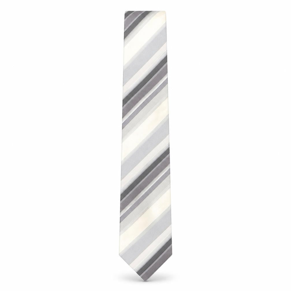 Kenneth Cole Mens Multicoloured Striped Silk Pointed Tie One Size