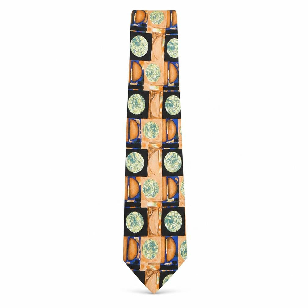 Folkespeare Mens Multicoloured Plaids & Checks Polyester Pointed Tie One Size