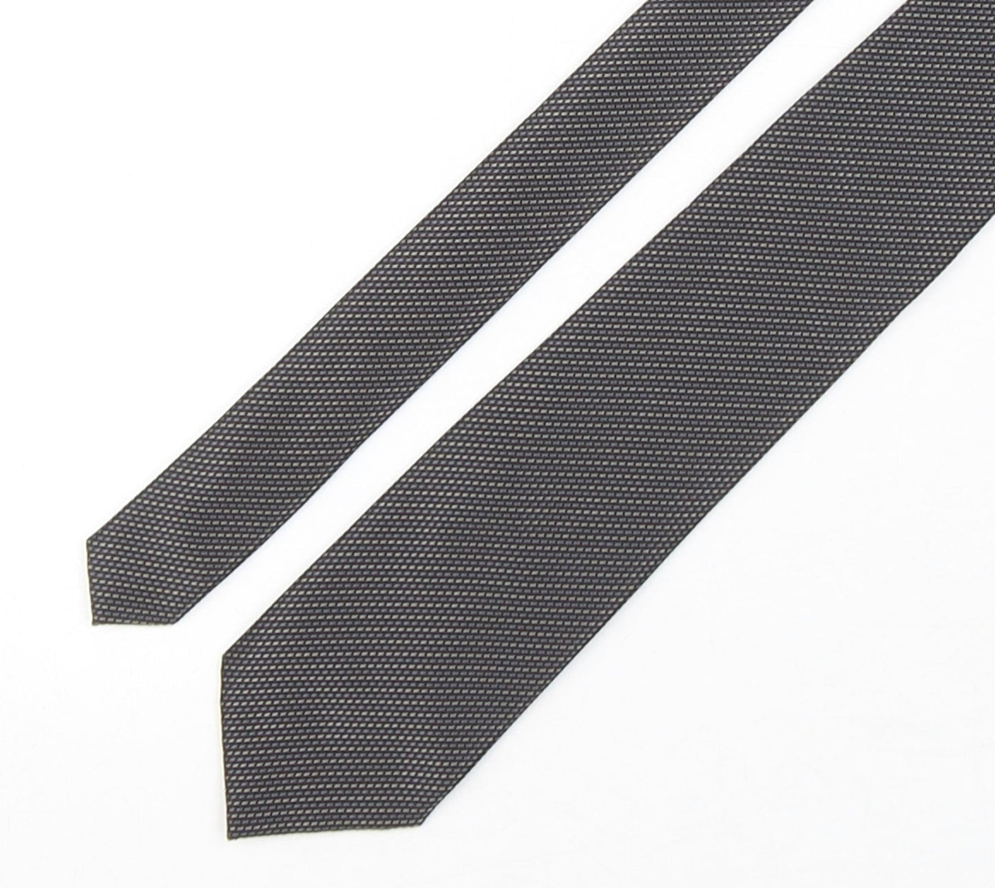 Marks and Spencer Mens Multicoloured Striped Polyester Pointed Tie One Size