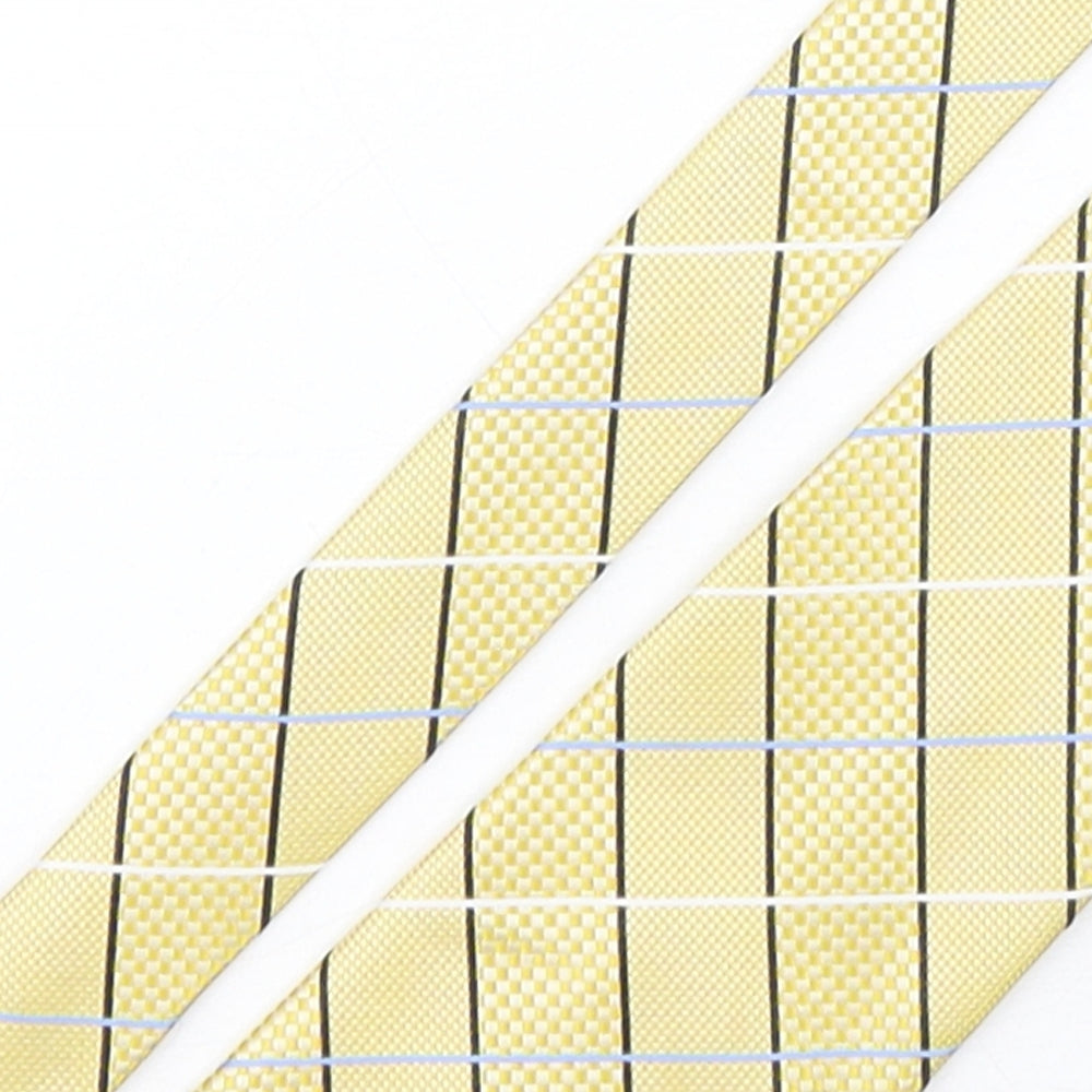 Greenwoods Mens Multicoloured Plaids & Checks Polyester Pointed Tie One Size
