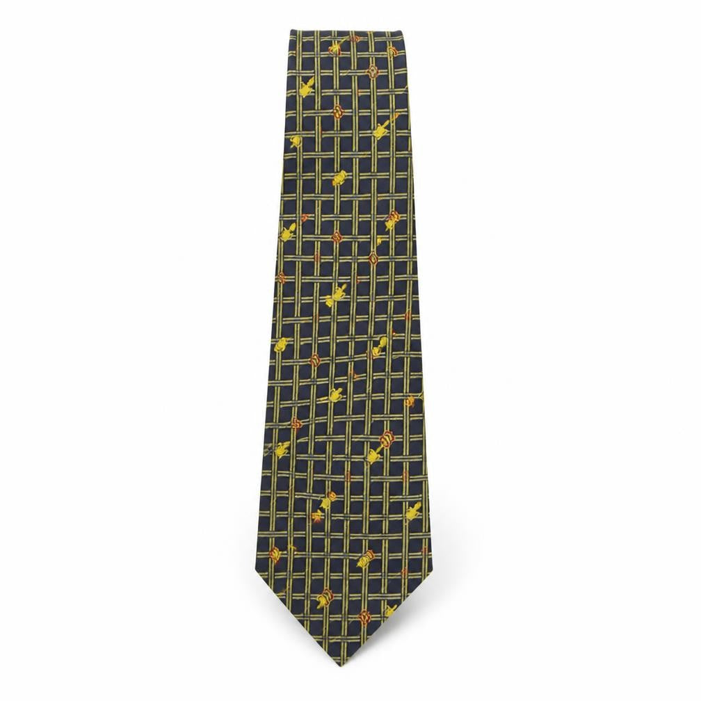Cavendish Silks Mens Multicoloured Plaids & Checks Polyester Pointed Tie One Size