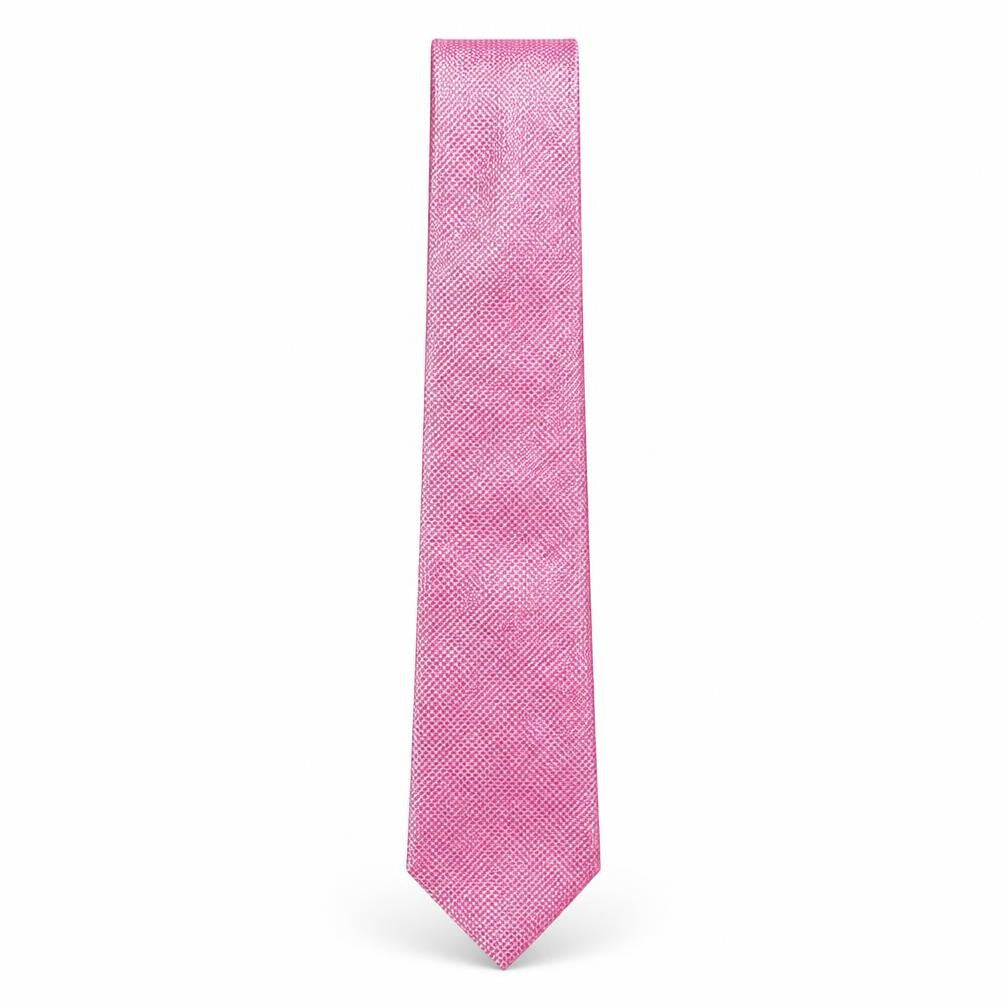 Marks and Spencer Mens Pink Grenadine Polyester Pointed Tie One Size