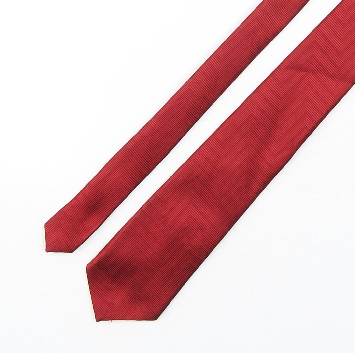 Nubio Mens Red  Polyester Pointed Tie One Size