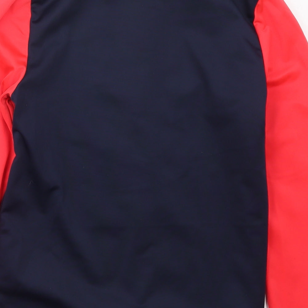 DECATHLON Boys Blue   Jacket  Size 8-9 Years  Zip - Red