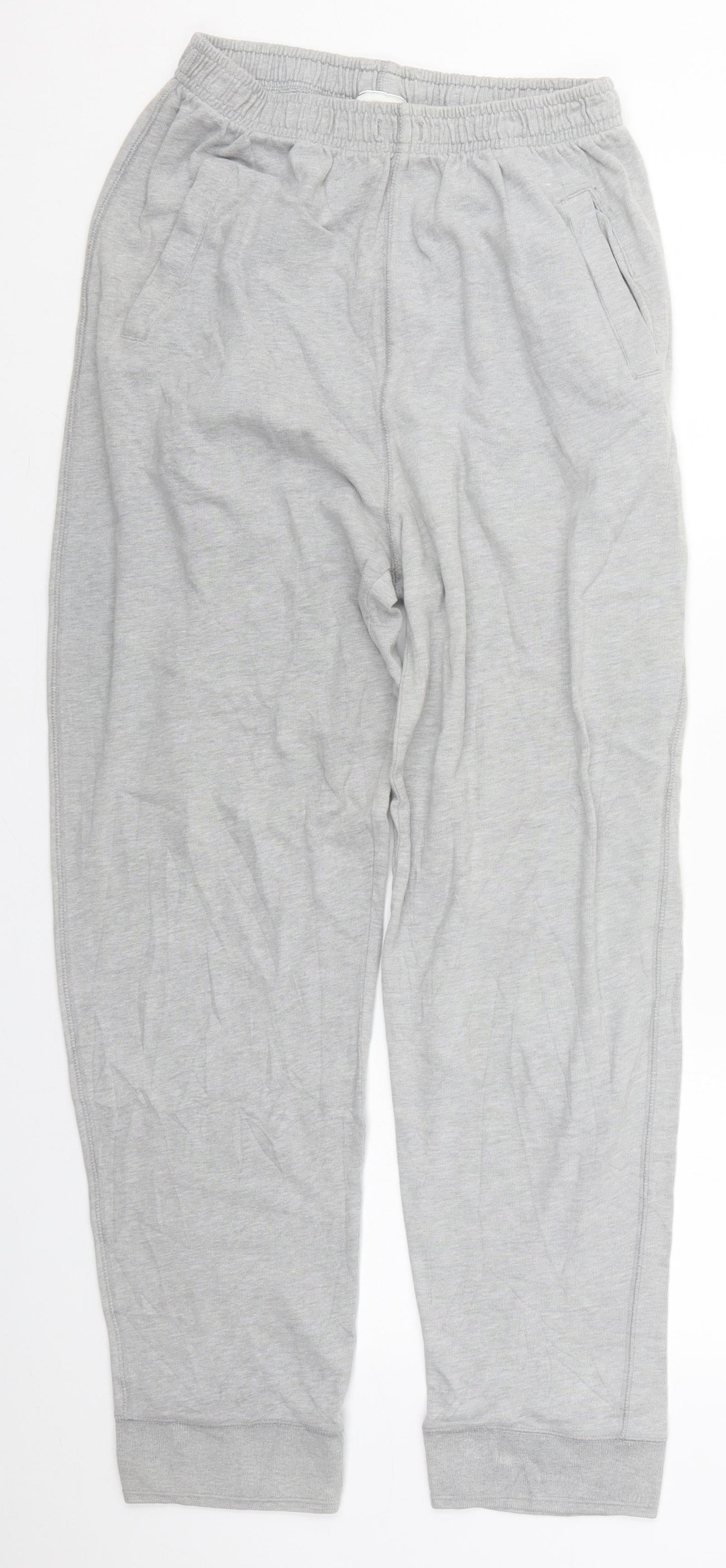 NEXT Womens Grey  Cotton Sweatpants Trousers Size 10 L28 in Regular