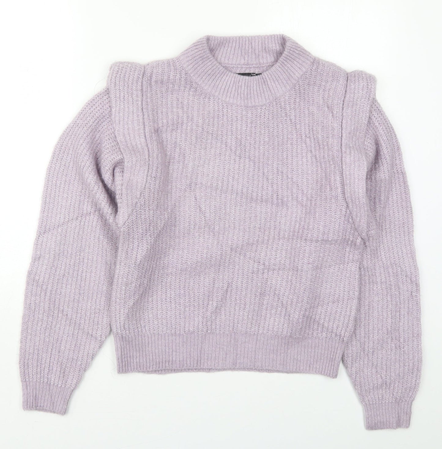 ASOS Womens Purple Crew Neck  Acrylic Pullover Jumper Size 6