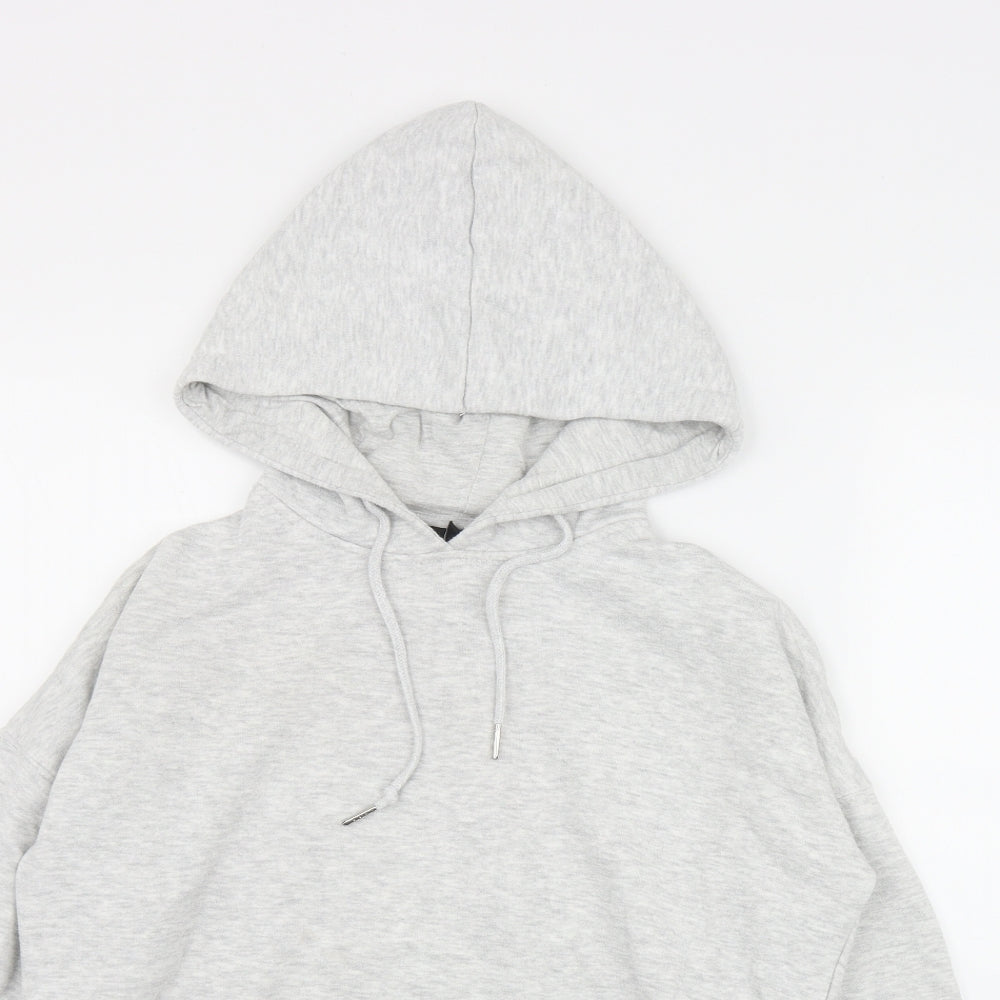 New Look Womens Grey  Cotton Pullover Hoodie Size S  Pullover
