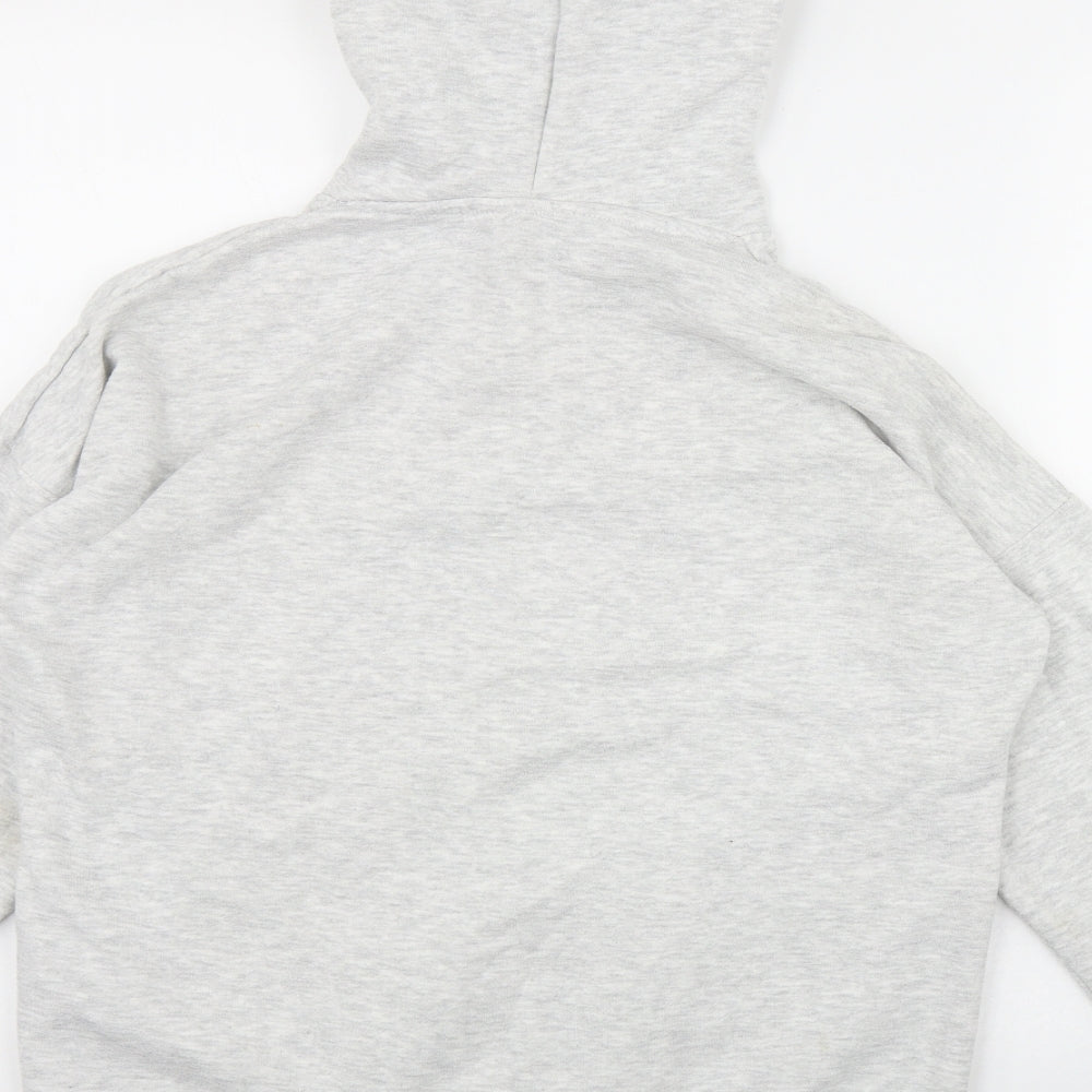 New Look Womens Grey  Cotton Pullover Hoodie Size S  Pullover