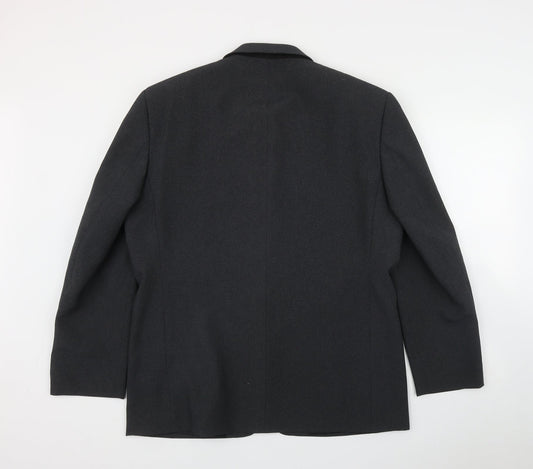 George Mens Grey  Polyester Jacket Suit Jacket Size 40
