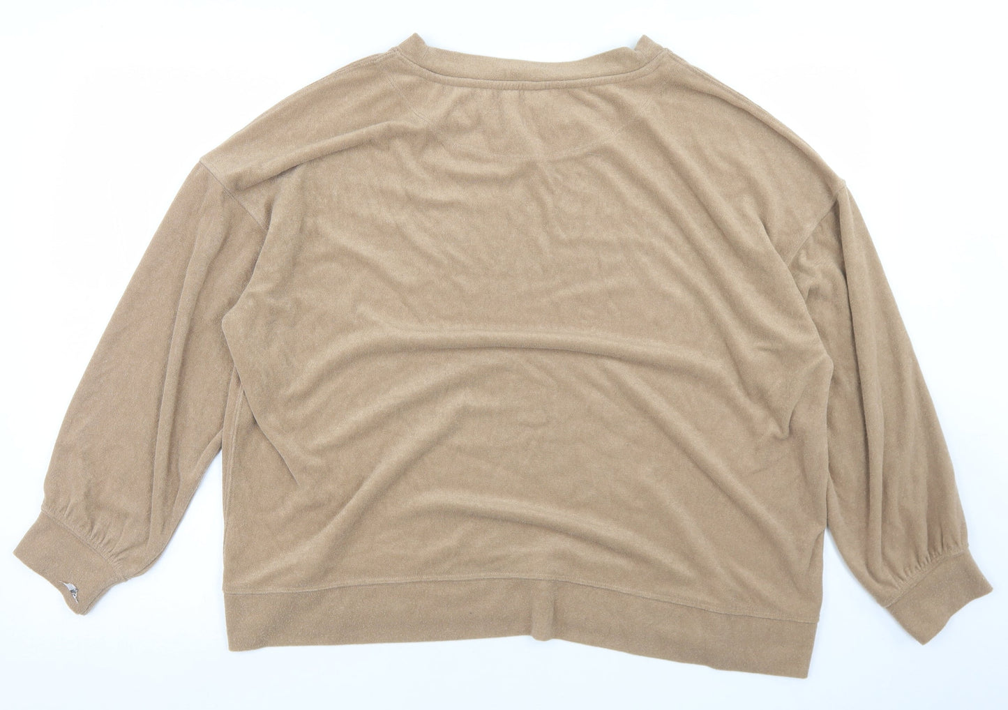 H&M Womens Brown  Polyester Pullover Sweatshirt Size L