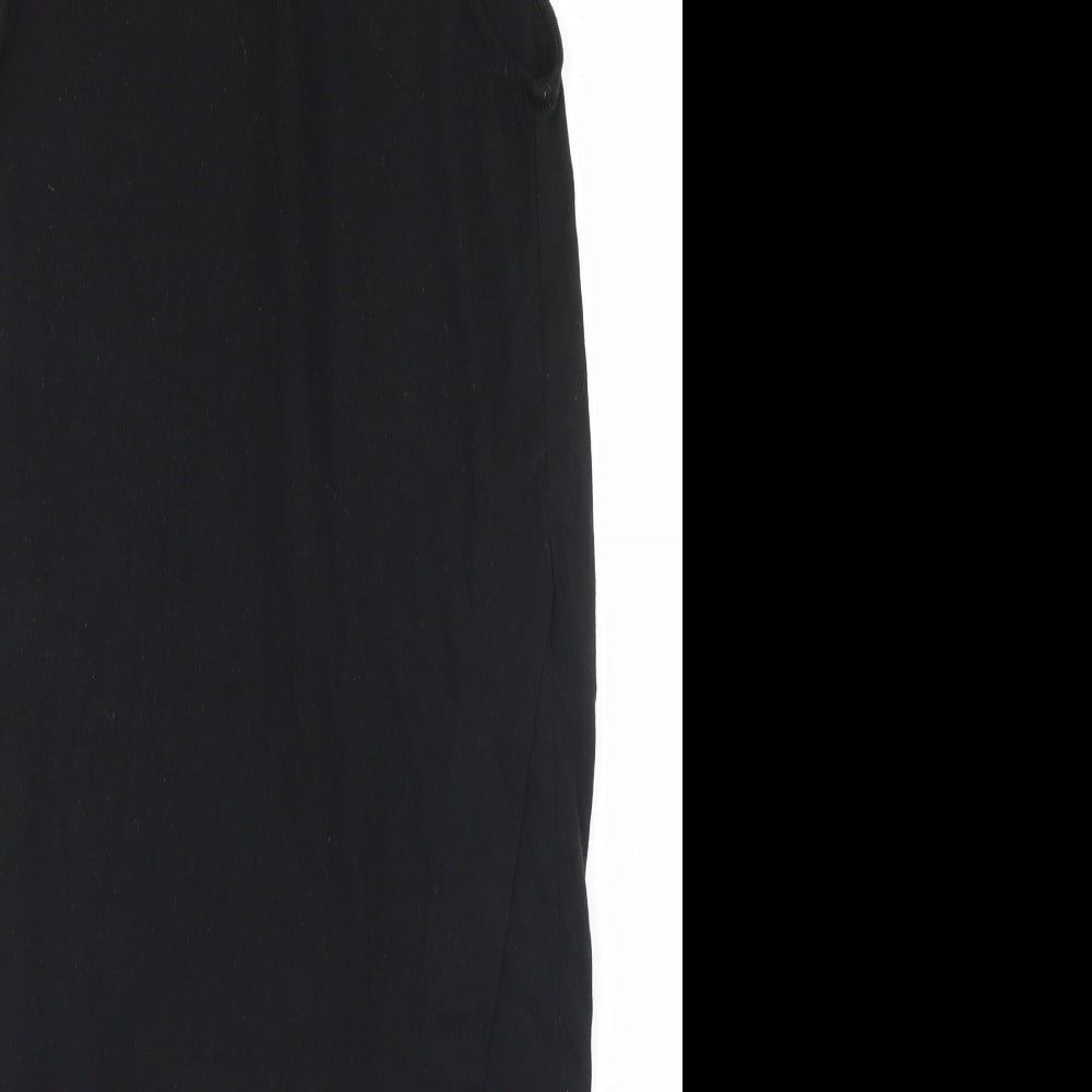 VERO MODA Womens Black  Polyester Tank Dress  Size S  Mock Neck Zip