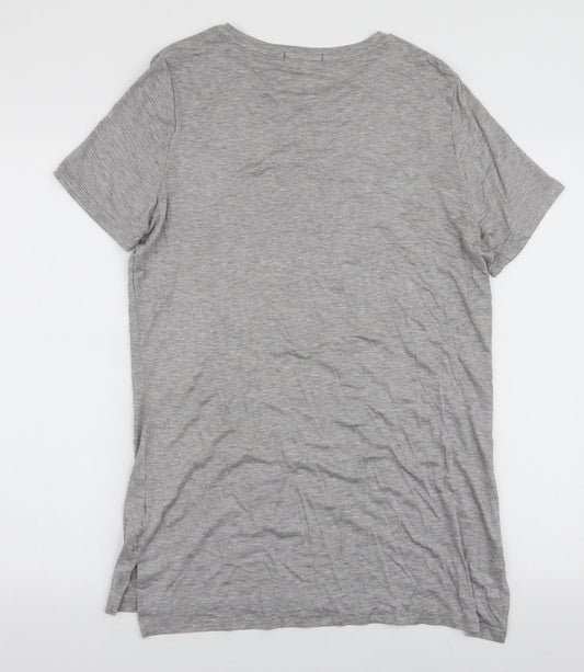 Studio Womens Grey  Viscose Jersey T-Shirt Size 12 Round Neck - NYC