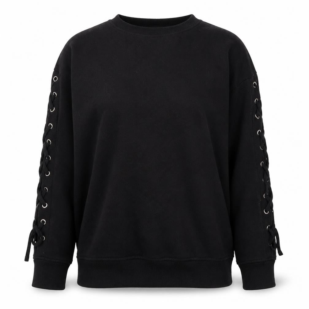 Primark Womens Black  Polyester Pullover Sweatshirt Size 10  Pullover