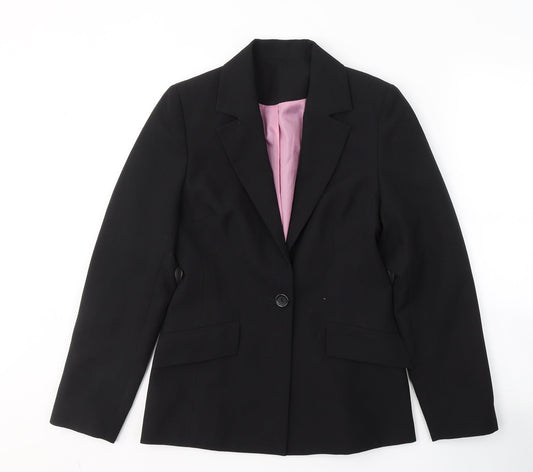 NL Collection Womens Black   Jacket Blazer Size 8  Button