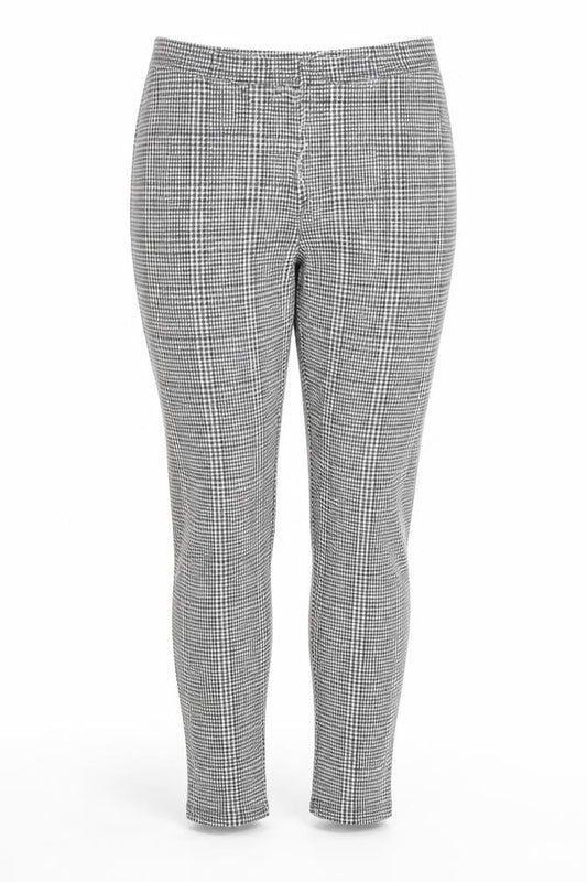 Innocent Womens Black Houndstooth Cotton Capri Leggings Size 12 L28 in