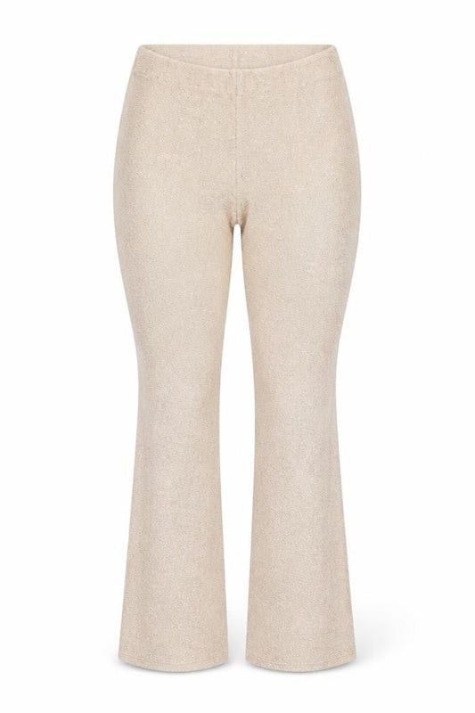 ASOS Womens Beige  Polyester Capri Leggings Size 8 L31 in   - Gold detail