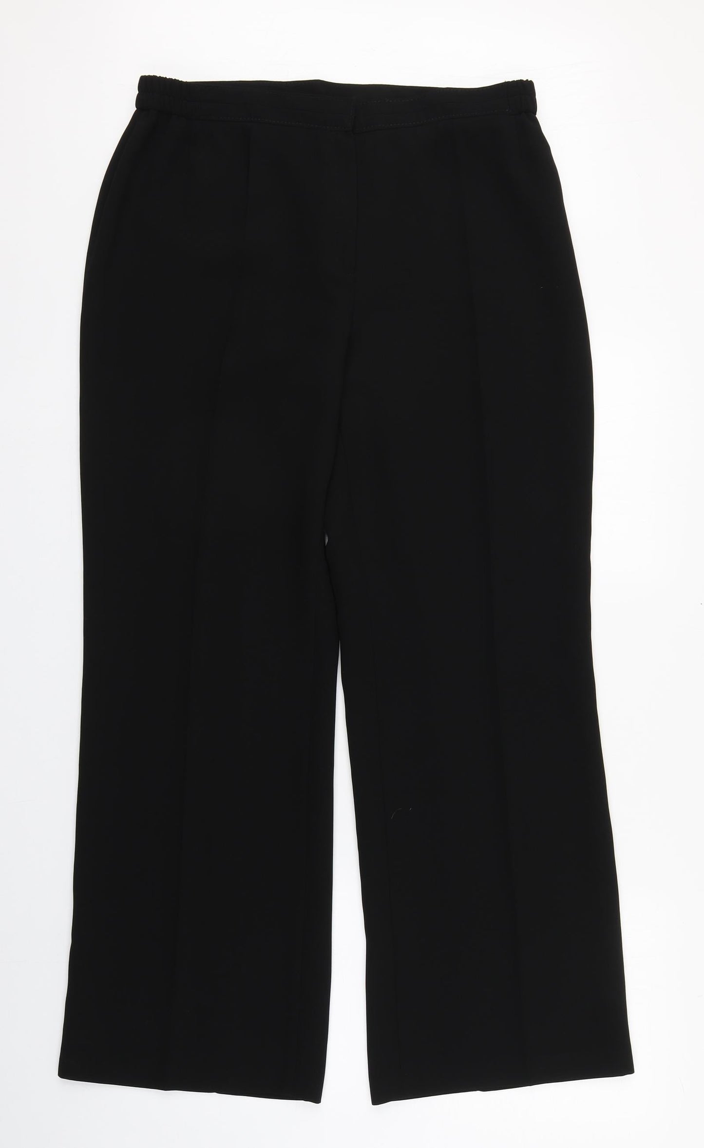 Busy Womens Black  Polyester Trousers  Size 18 L30 in Regular Zip