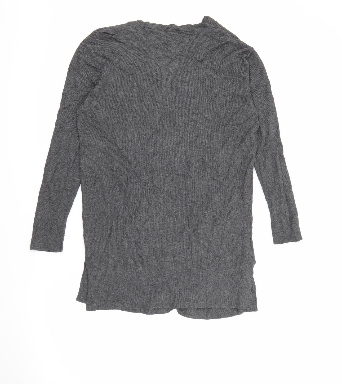Select Womens Grey V-Neck  Viscose Cardigan Jumper Size 10