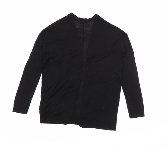 H&M Womens Black V-Neck  Acrylic Cardigan Jumper Size XS