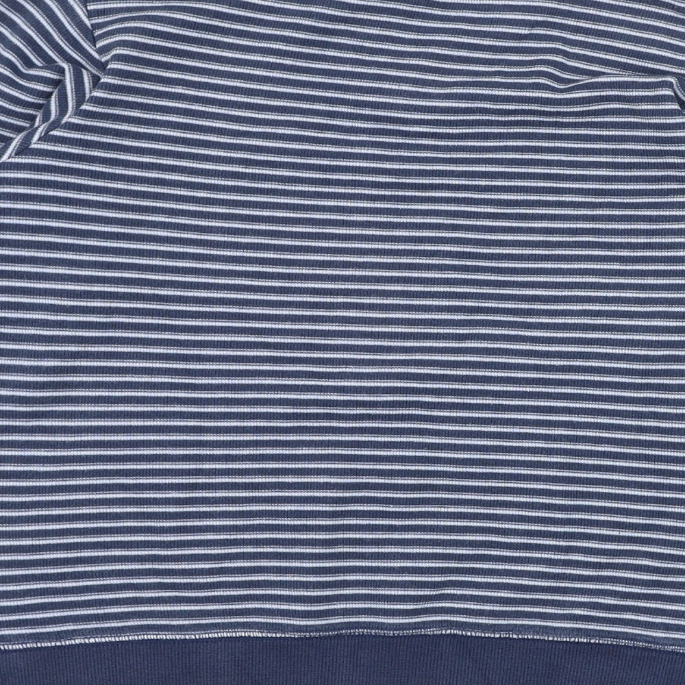 NEXT Boys Blue Striped Cotton Pullover Sweatshirt Size 10 Years  Pullover