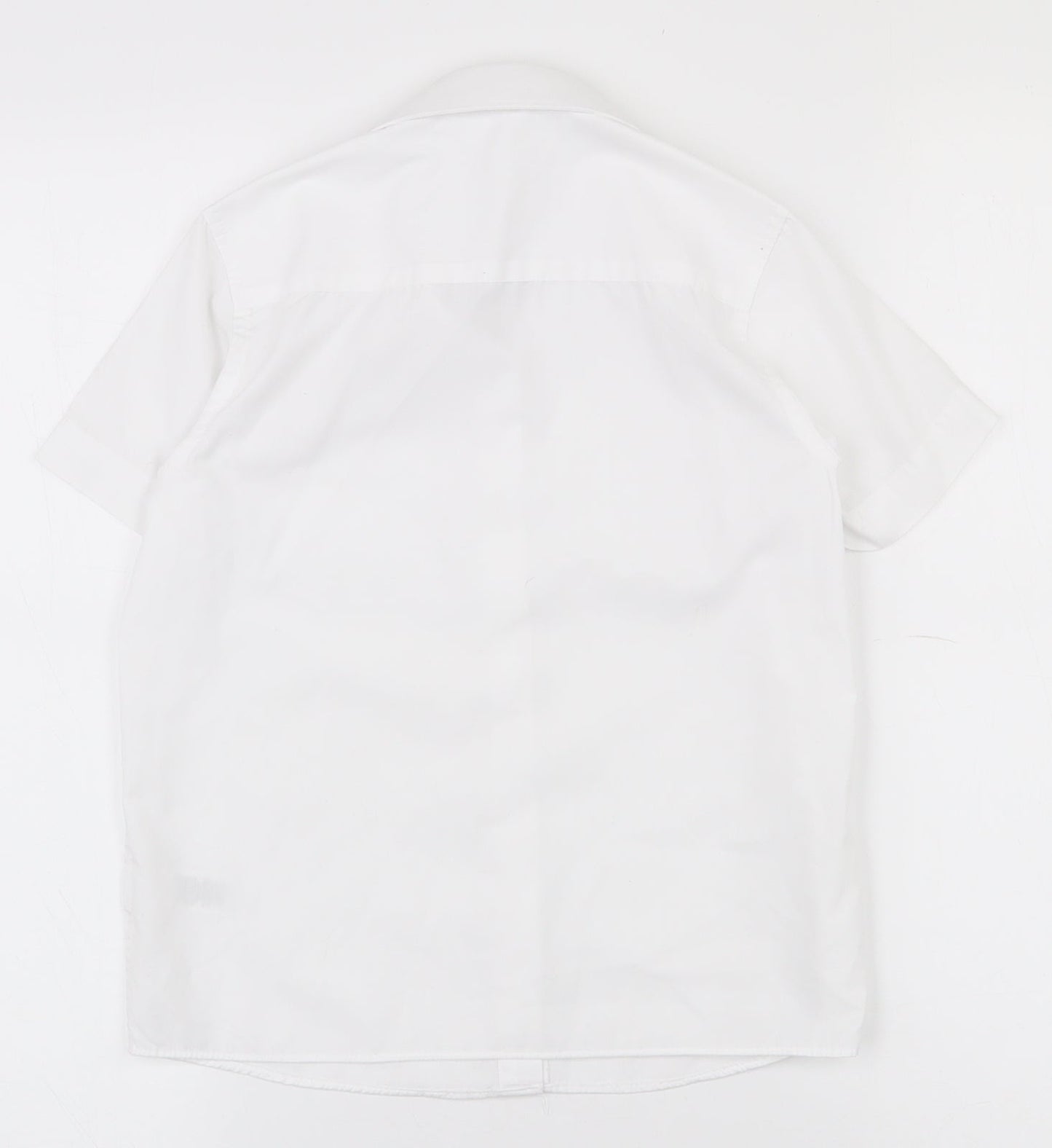 Dunnes Stores Girls White  Polyester Basic Button-Up Size 5-6 Years Collared Button - School wear
