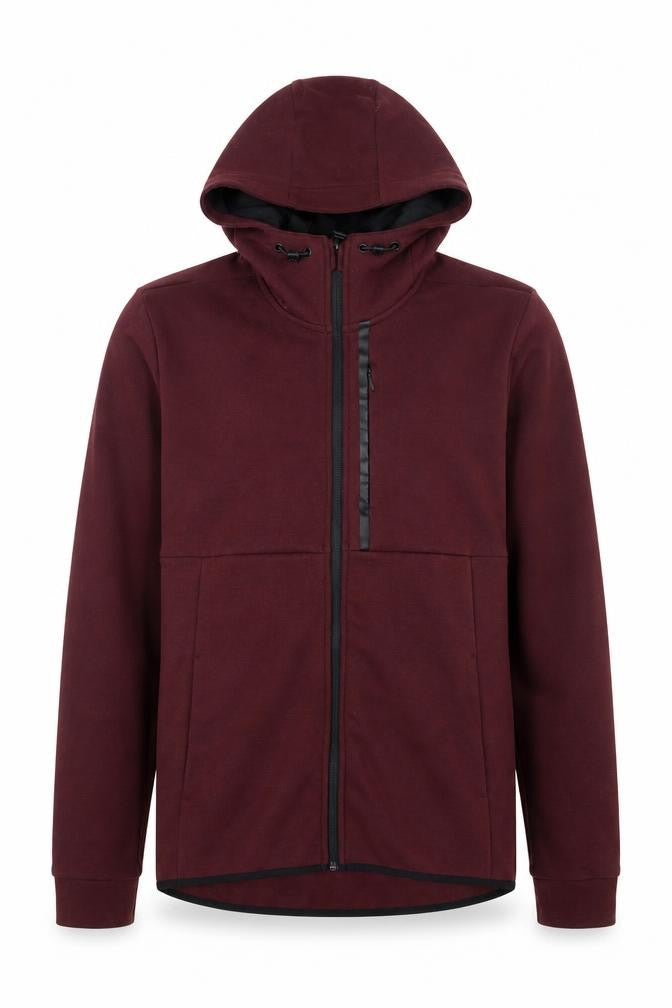 H&M Mens Red  Cotton Full Zip Hoodie Size S