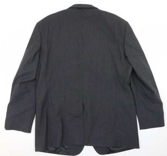 Willson Mens Grey  Wool Jacket Blazer Size 44