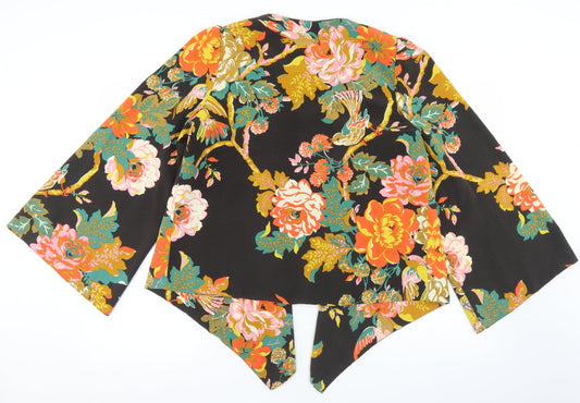 Atmosphere Womens Black Floral  Jacket  Size XS   - Flare Sleeve