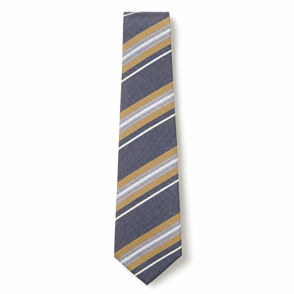 Preworn Mens Multicoloured Striped Silk Pointed Tie One Size