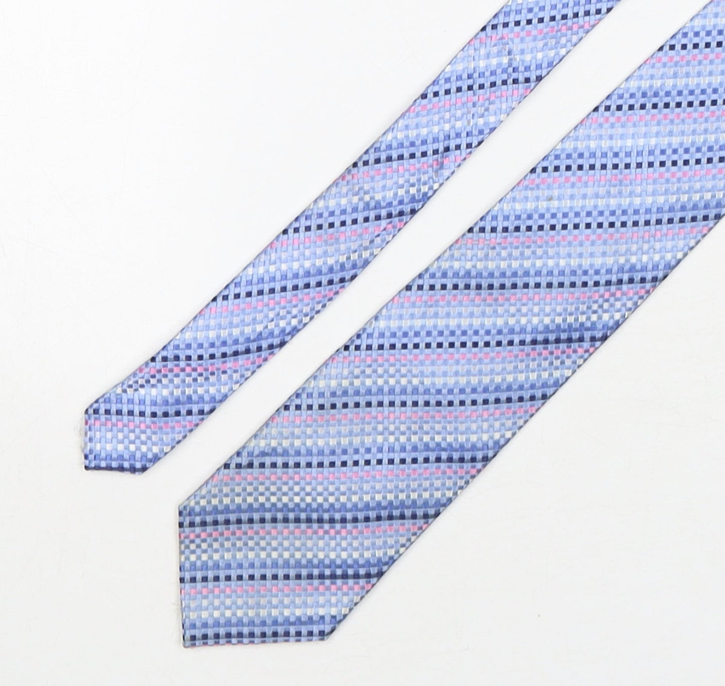 Cedar Wood State Mens Multicoloured Plaids & Checks Silk Pointed Tie One Size