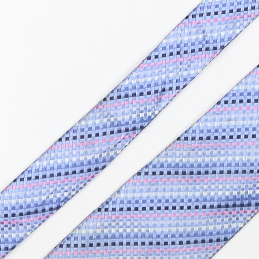 Cedar Wood State Mens Multicoloured Plaids & Checks Silk Pointed Tie One Size