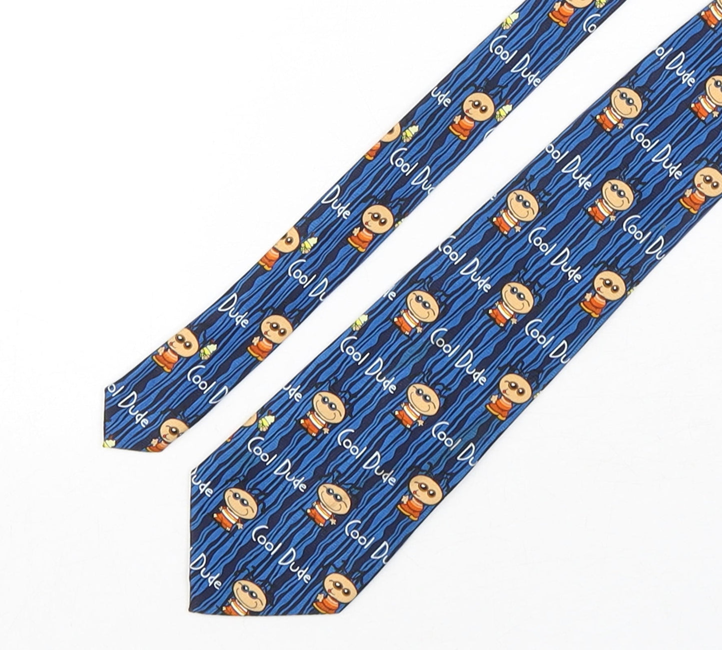 BubbleGum Mens Multicoloured Geometric Polyester Pointed Tie One Size - Cool Dude