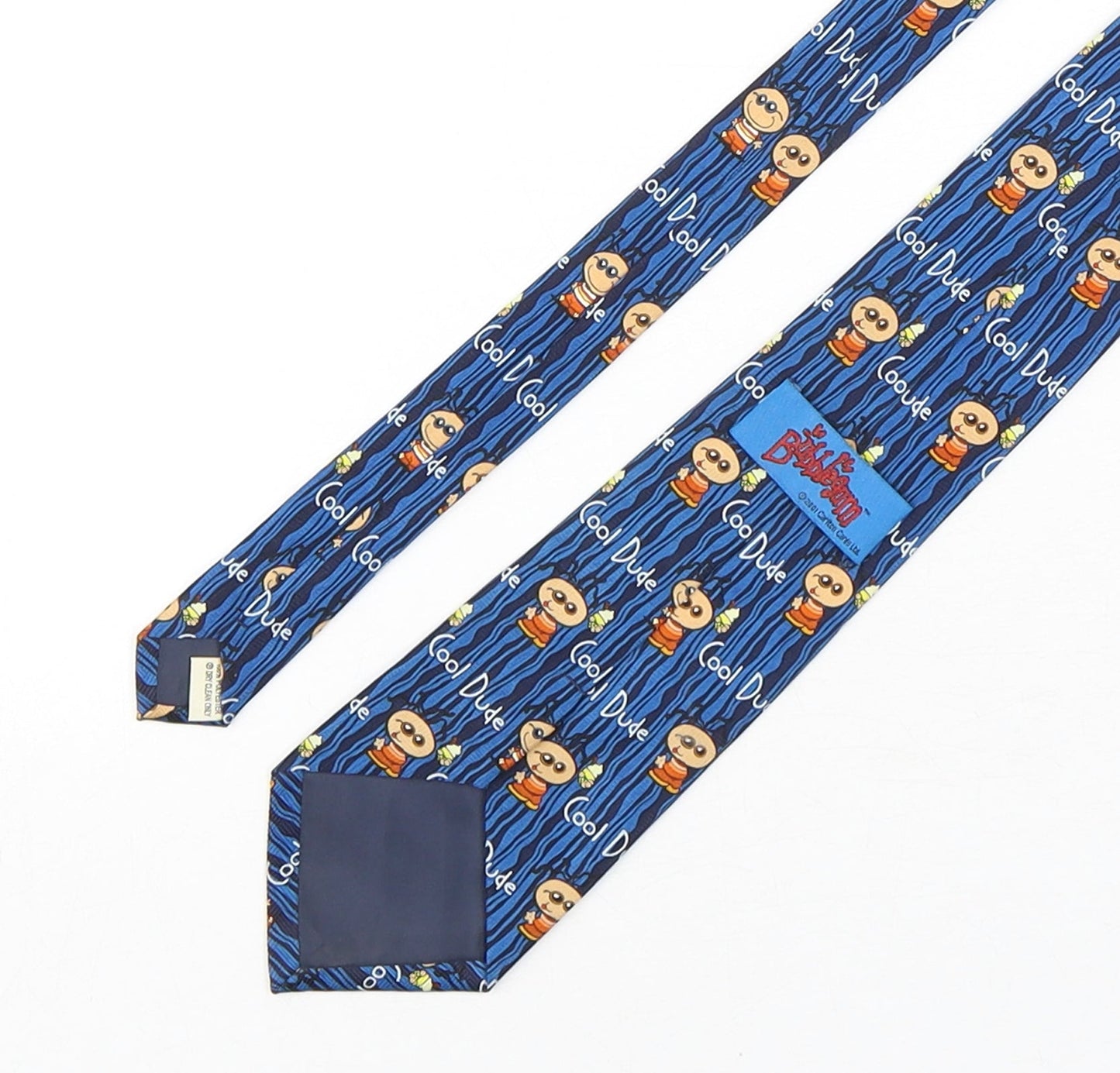 BubbleGum Mens Multicoloured Geometric Polyester Pointed Tie One Size - Cool Dude