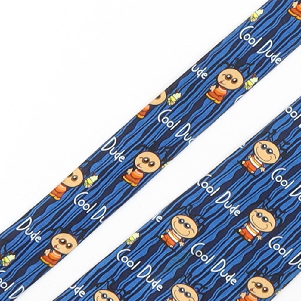 BubbleGum Mens Multicoloured Geometric Polyester Pointed Tie One Size - Cool Dude