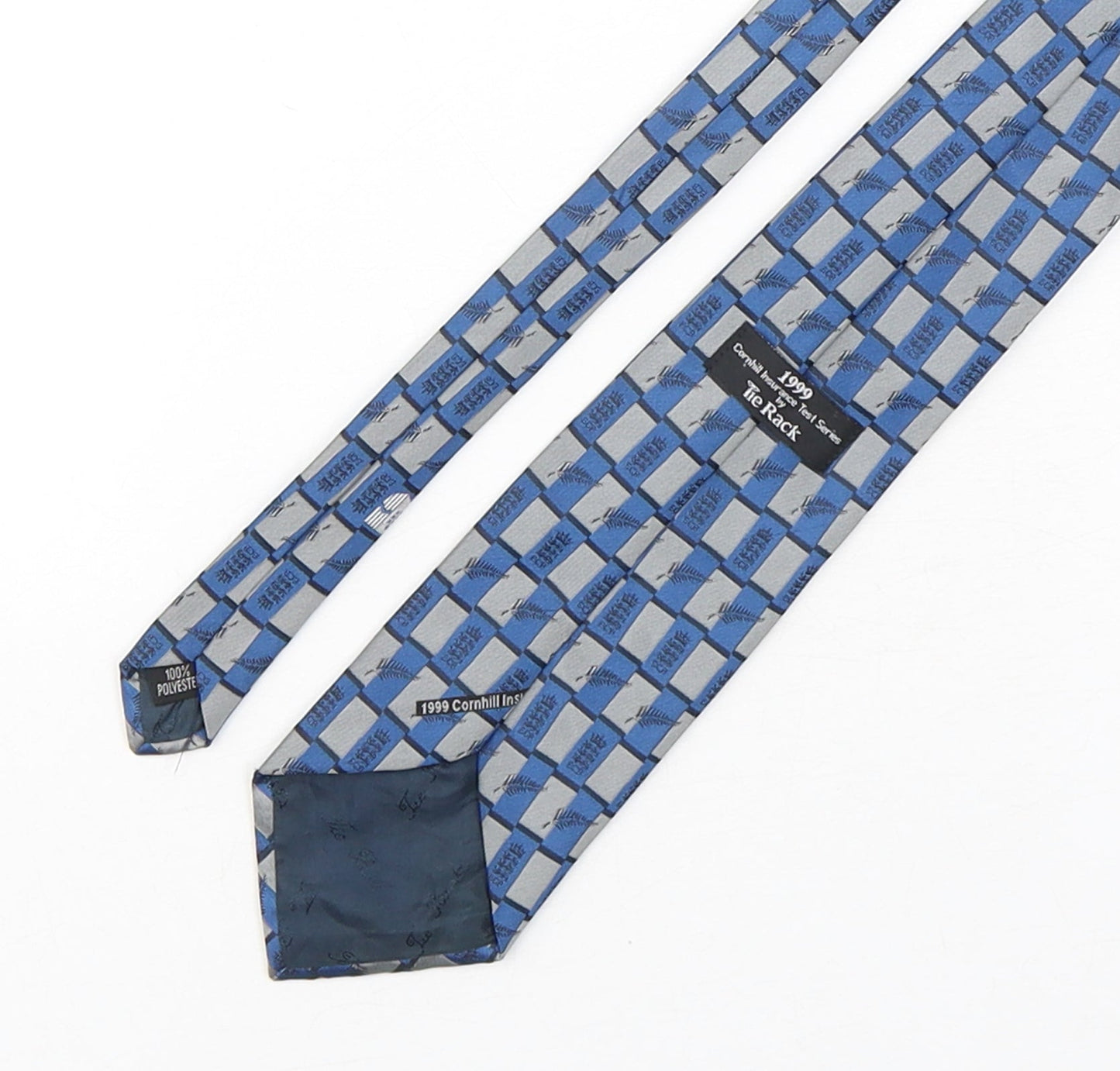 Tie Rack  Mens Multicoloured Plaids & Checks Polyester Pointed Tie One Size - Cricket