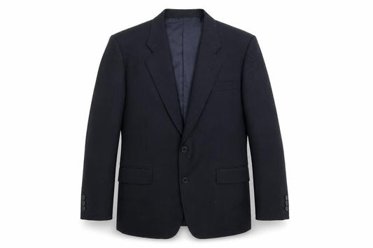 Made In England Mens Blue Striped  Jacket Blazer Size 42  Button