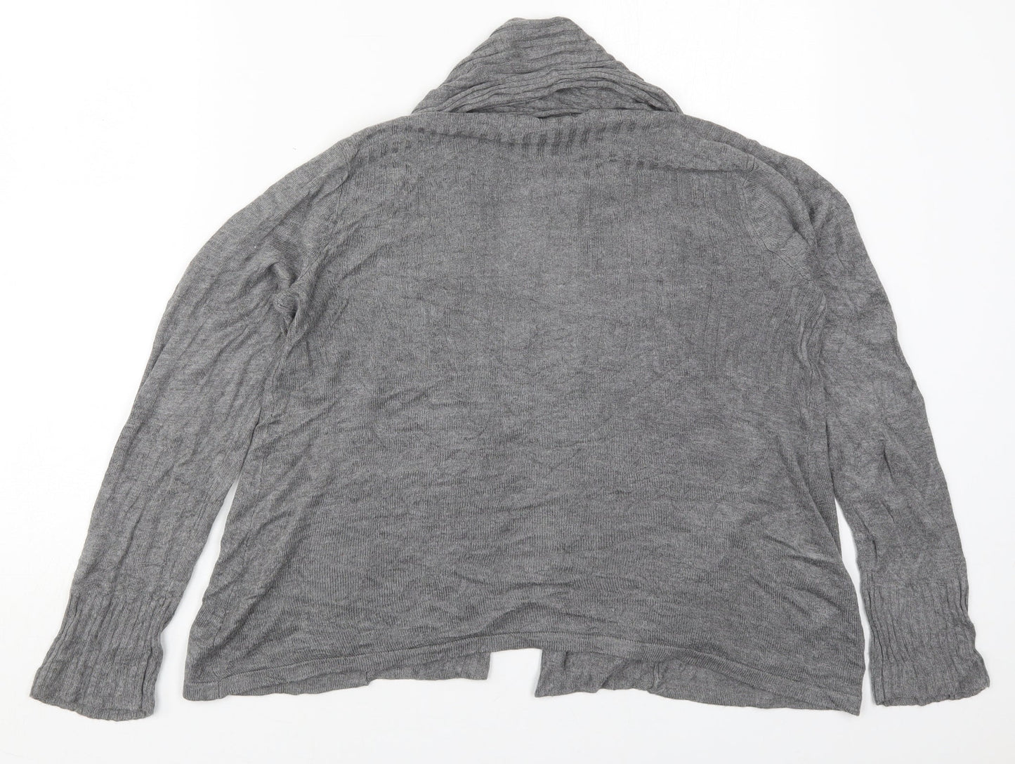 H&M Womens Black V-Neck  Viscose Cardigan Jumper Size M