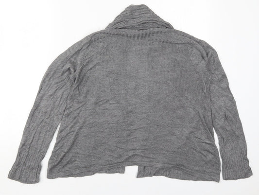 H&M Womens Black V-Neck  Viscose Cardigan Jumper Size M