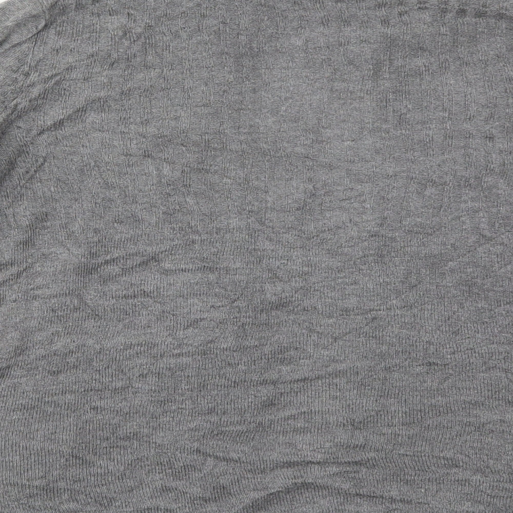 H&M Womens Black V-Neck  Viscose Cardigan Jumper Size M