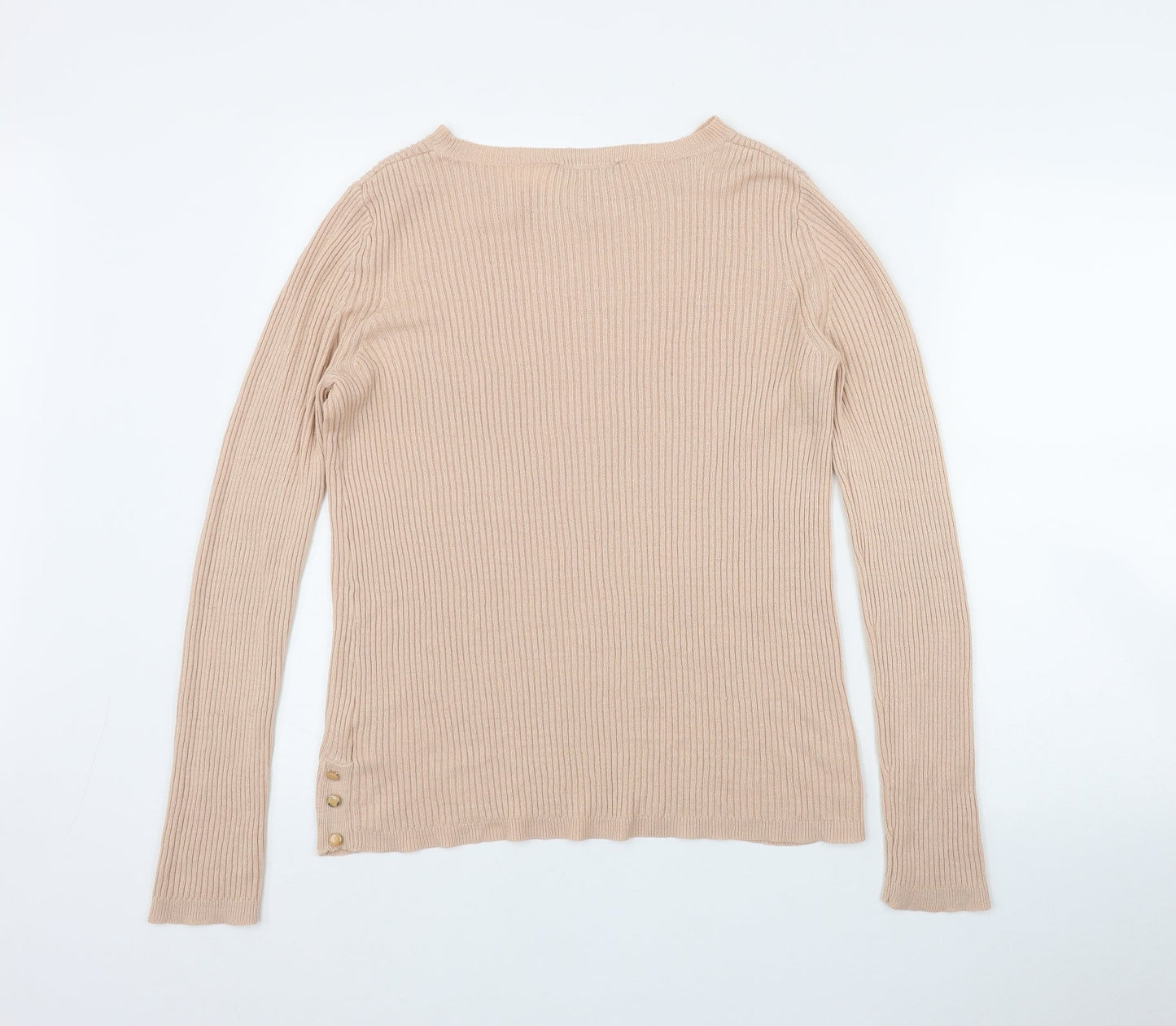 Dorothy Perkins Womens Pink Round Neck  Acrylic Pullover Jumper Size 12