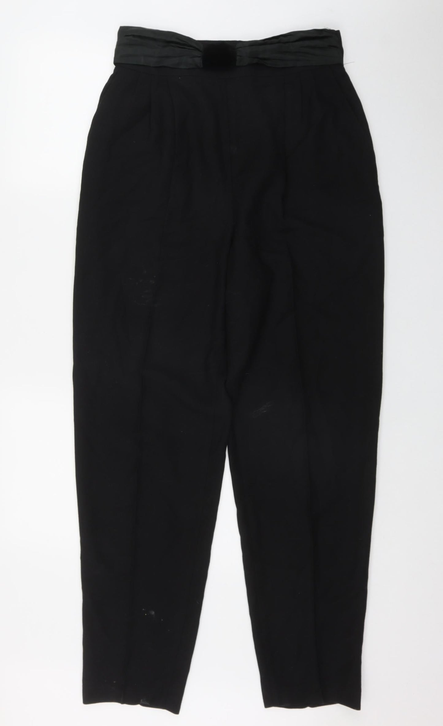 Richards Womens Black  Polyester Trousers  Size 16 L29 in Regular Zip