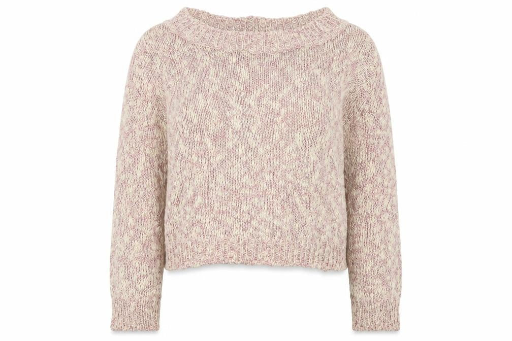 Marks and Spencer Womens Pink Crew Neck  Cotton Pullover Jumper Size M