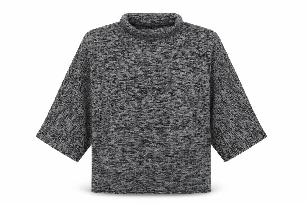 Etam Womens Grey Roll Neck  Acrylic Pullover Jumper Size 14